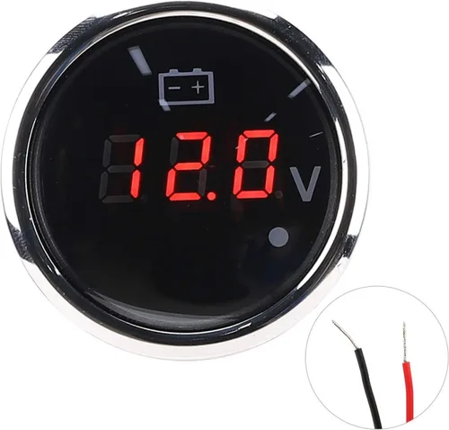 Miniatura 7 de Medidor de voltaje digital de 2 pulgadas, medidor de voltaje, medidor de voltaje de batería de 2 pulgadas, pantalla digital LED, IP67, impermeable