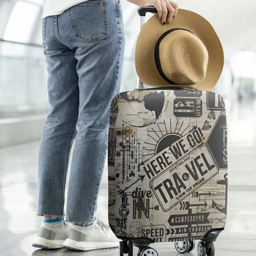 Miniatura 3 de France Paris Tower - Funda protectora para equipaje, diseño de torre Eiffef, funda elástica para maleta de 18242832 pulgadas, Funda para equipaje-11
