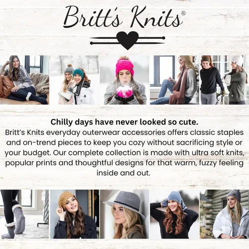 Miniatura 6 de Britt's Knits Guantes cálidos de punto de puño completo para mujer, talla única