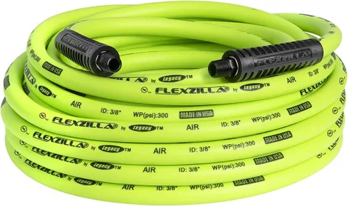 Miniatura 5 de CRAFTSMAN Compresor de aire, 20 galones, 1.8 HP, herramientas de aire sin aceite, manguera de aire roja y Flexzilla, 3/8 pulgadas x 50 pies