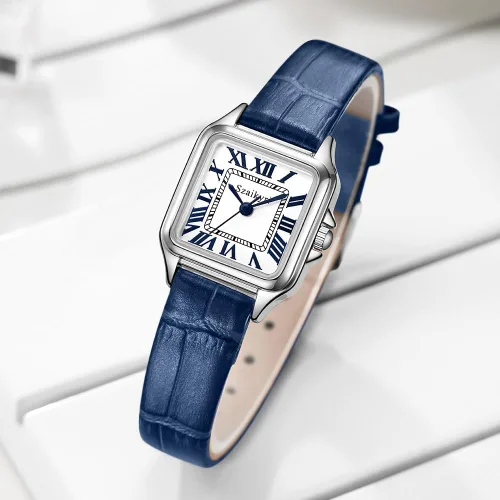 Miniatura 4 de Classic Relojes cuadrados de mujer con números romanos, de vestir, informal