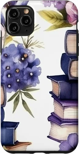 Miniatura 13 de Funda para iPhone 12 Pro Max Book Lover Purple Flower