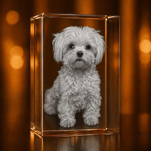 Rectángulo de fotos de cristal grabado en 3D personalizado | Recuerdo grabado con láser personalizado | Regalo | Decoración | Regalo conmemorativo