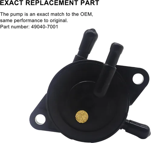 Miniatura 4 de Bomba de combustible OXCANO 49040-7001 Compatible con motor Kawasaki 15HP-25HP, motor Kohler 17HP-25HP, motor Briggs Stratton, Honda GX610 GX620