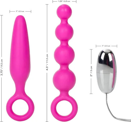 Miniatura 4 de California Exotic Novelties Booty Call Booty Vibro Kits, color rosa Rosado