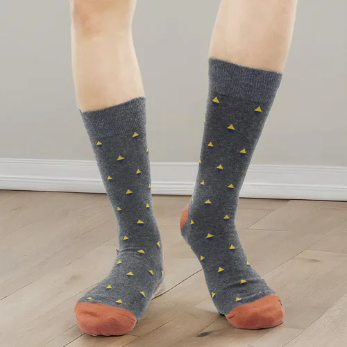 Miniatura 18 de TOEJYJ Calcetines de vestir divertidos para hombre, paquete de calcetines casuales divertidos, coloridos calcetines de algodón a rayas, talla 10-13