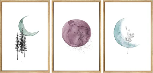 Miniatura 98 de SIGNWIN Juego de impresión enmarcada para pared, diseño de rayas verticales, fotografía abstracta, arte moderno, primer plano, relajante, tranquilo