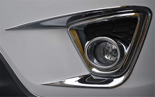 Miniatura 6 de HIGH FLYING Para Mazda CX-5 CX5 2013 2014 2015 2016 ABS cromo Accesorios de coche delantero y trasero niebla luz lámpara párpado decoración cubierta