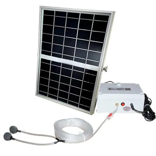 Oxigenador de estanque solar compacto, 2600/5200mAh, negro, aluminio, alimentado por energía solar, manguera de 16.4 ft, 2 piedras de aire, volumen