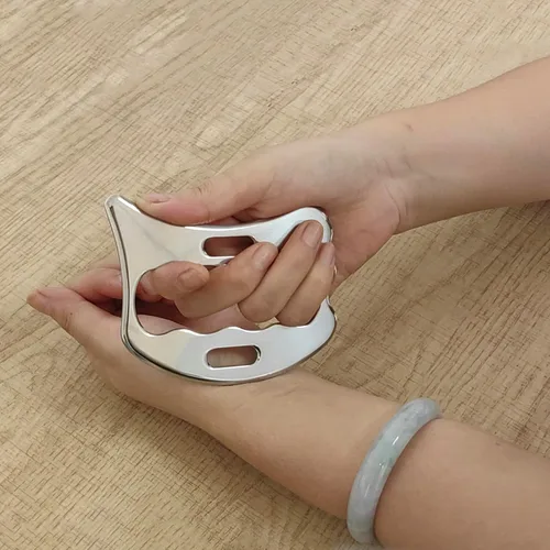 Miniatura 7 de BYYDDIY Kit de herramientas de raspador muscular Gua Sha de acero inoxidable, herramienta de masaje raspador, herramientas raspadoras de masaje
