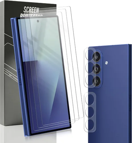 Miniatura 36 de Paquete de 3+2 protectores de pantalla de vidrio templado para teléfono (2a) / (2a) Plus con protector de lente de cámara, dureza 9H, película