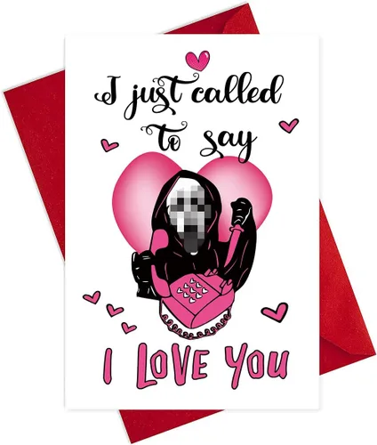 Miniatura 7 de Divertida tarjeta del día de San Valentín para novio, novia, marido, esposa, "I Called to Say I Love You", tarjeta de aniversario y cumpleaños