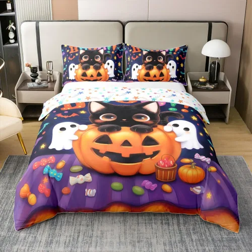 Miniatura 24 de jejeloiu Cute Mushroom Decor Duvet Cover 100% Cotton for Kids Boys Girls Twin Size Botanical Plants Bedding Set Cartoon Mushrooms Comforter Cover