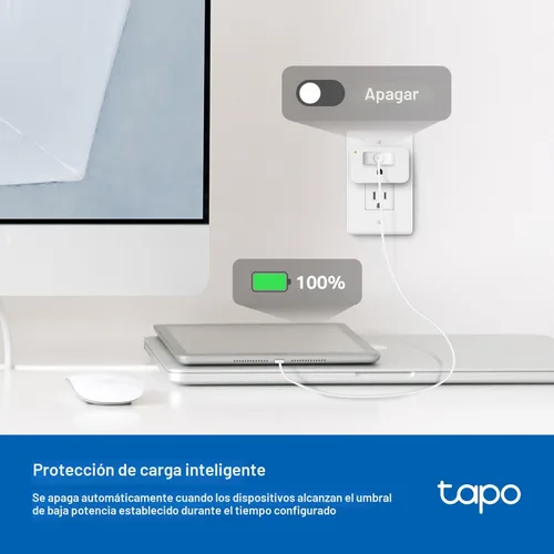Miniatura 4 de TP-Link Tapo Enchufe inteligente Wi-Fi Mini, monitoreo de energía, compatible con Alexa y Google Home y Samsung SmartThings, temporizador, 15A/1800W