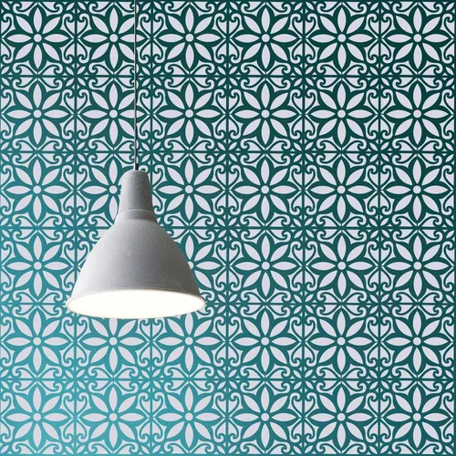 Miniatura 3 de Plantillas de concreto reutilizables mexicanas para pintar pisos, azulejos, pasarela, patio, porche, piso de concreto, paquete de 4