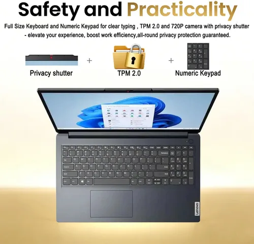 Miniatura 4 de Lenovo IdeaPad Slim • Portátil con pantalla táctil FHD de 15,6 pulgadas • Intel Core i5-1335U (10 núcleos) • 16 GB DDR4RAM • SSD de 1 TB • Obturador