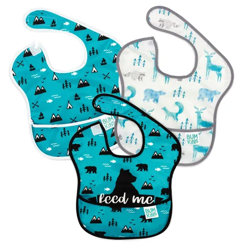 Miniatura 7 de Baberos Bumkins para Niña o Niño, SuperBib para Bebé y Niño Pequeño de 6-24 Meses, Imprescindible para Comer, Alimentar, Suministros de Destete LED
