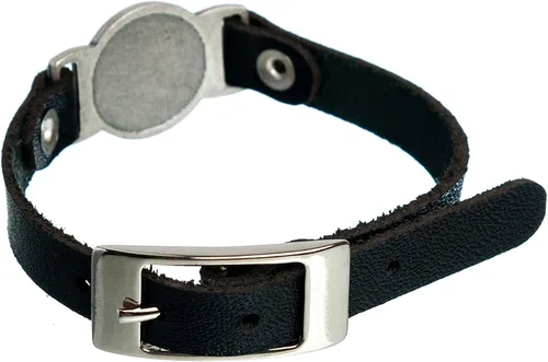 Miniatura 2 de Intercession Pulsera de protección de cuero genuino de San Benito - Hecho en Brasil