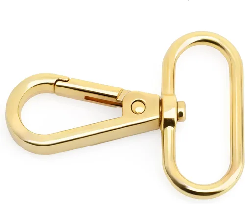 Miniatura 11 de CRAFTMEMORE Broches giratorios con cierre de langosta para puerta de presión, clips de moda, FS10, paquete de 10 unidades (metal, 1-1/2 pulgadas)