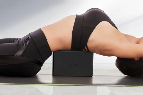 Miniatura 5 de Heathyoga Bloques de yoga con correa, bloque de yoga de espuma EVA de alta densidad y juego de correa de yoga para apoyar y mejorar posturas