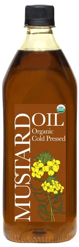 Miniatura 7 de Daana Aceite de mostaza: certificado USDA orgánico, extra virgen, prensado en frío (12 oz)