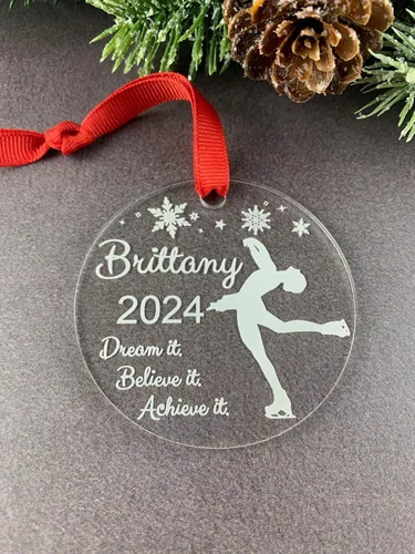 Miniatura 5 de Figure Skating Ornament, Ice Skating Ornament, Ice Skater Ornament, Figure Skater Gifts, Figure Skater Ornament, Figure Skating Gifts