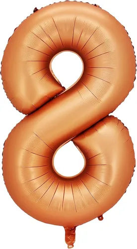 Miniatura 4 de Globos de aluminio naranja número 0, 40 pulgadas