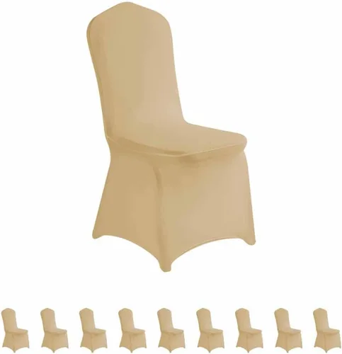 Miniatura 24 de LZY 6 piezas Fundas de Silla de Spandex Elásticas Fundas Deslizables para Fiestas de Boda, Fundas de Decoración de Sillas de Comedor y Banquete Negro