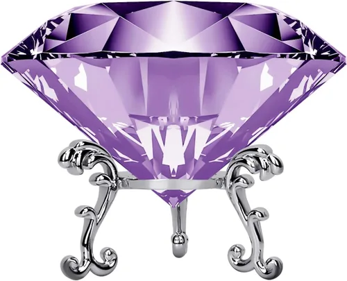 Miniatura 13 de Adwikoso Pisapapeles de diamantes de cristal grande con soporte, joyas, decoración de boda, centros de mesa, decoración del hogar, 3.15 pulgadas