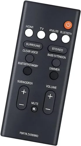 Miniatura 4 de Mando a Distancia de Repuesto FSR78 ZV28960 para Yamaha YAS-207 YAS207 YAS-1080 YAS-108 YAS-107 YAS107 YAS-106 YAS106 ATS-2090 ATS-1080 ATS-1070
