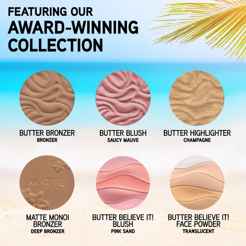 Miniatura 2 de Physicians Formula - Paleta de mantequilla, bronceador nutritivo, rubor, resaltador y mezcla de polvo facial hidratante, libre de crueldad - Equipo