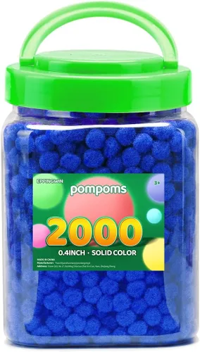 Miniatura 10 de Eppingwin 90 PCS Pompones Multicolores, Pompones Suaves de 1.5 Pulgadas para Manualidades, Colores Surtidos Pompones Grandes para Artes