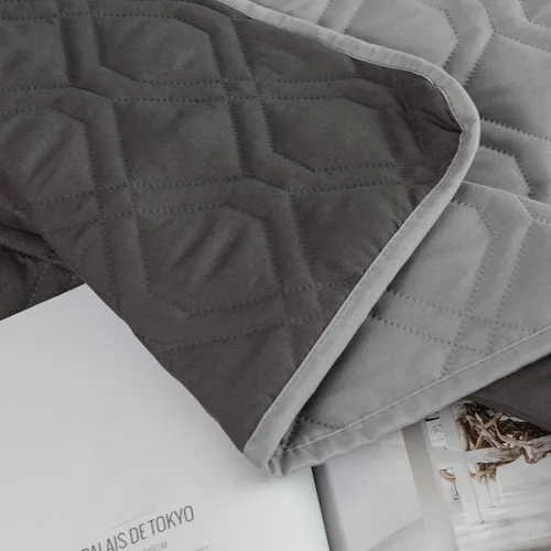 Miniatura 3 de Ameritex Funda impermeable para cama de perro, manta reversible para mascotas, para muebles, cama, sofá, sillón Gris+Gris Oscuro