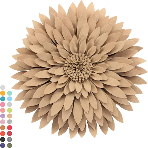 Miniatura 10 de Almohada decorativa 3D de flores de margarita, manta de girasol de 14.5 x 13 pulgadas, decoración redonda para el hogar para sofá y cama