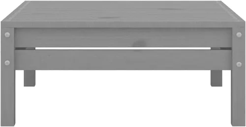 Miniatura 7 de Ensemble Salon de Jardin 3 Pièces y Pin Massif Gris Modulaire Compact Pour Terrasse Balcon, Meuble d'Extérieur Durable y Confortable con Mesa