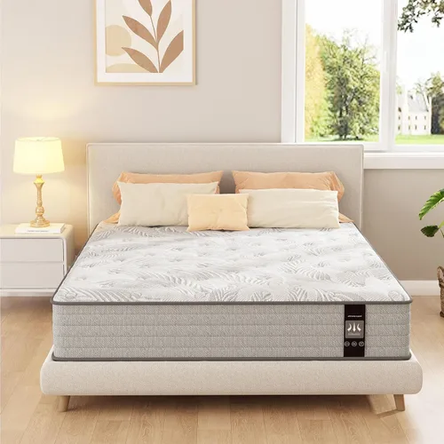 Miniatura 12 de Colchón individual de 8 pulgadas, espuma viscoelástica refrescante de gel, cama tamaño individual en una caja, sensación firme media para alivio