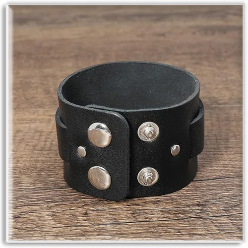 Miniatura 6 de Xusamss Pulsera ancha de cuero Punk Rock