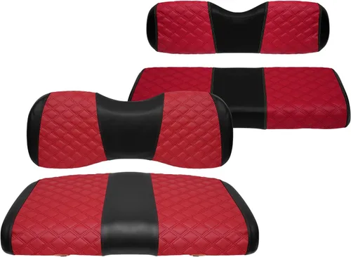 Miniatura 8 de Fundas de asiento de carrito de golf, delanteras y traseras, impermeables y resistentes al sol, de piel de vinilo de grado marino, accesorios