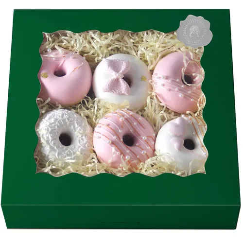 Miniatura 13 de qiqee Cajas de Galletas de Acción de Gracias con Ventana para Dar Regalos Cajas de Golosinas de Otoño 10x10x2.5 pulgadas 30 Paquetes Caja de Día