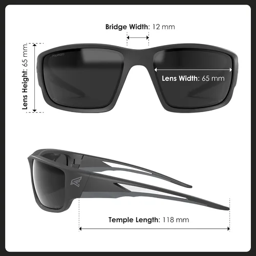 Miniatura 4 de EDGE Kazbek - Gafas de seguridad envolventes, antiarañazos, antideslizantes, UV 400, grado militar, cumplen con ANSI/ISEA y MCEPS