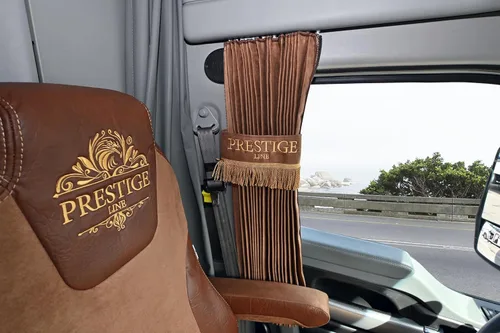 Miniatura 7 de Fundas para Asientos de Camiones para Kenworth Modelo T680, T880, W990 Marrón Brazos Largos 17" - Protección para Asientos de Camiones - Accesorios