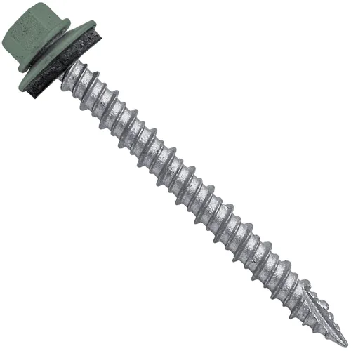 Miniatura 31 de Brite - Tornillos para techos de metal blanco (10 x 2 unidades), cabezal de arandela hexagonal, arranque automático/roscado, arandela EPDM, 3 x 250