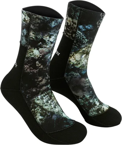 Miniatura 6 de DIVESTAR Calcetines de neopreno de buceo para hombres y mujeres, 0.118 pulgadas, 0.118 pulgadas, negro/camuflaje, calcetines de buceo para deportes