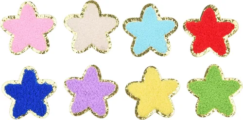 Miniatura 5 de Kare & Kind Parches bordados de chenilla para planchar - Parches bordados de chenilla para coser o planchar para ropa, camisas, uniformes, vestidos
