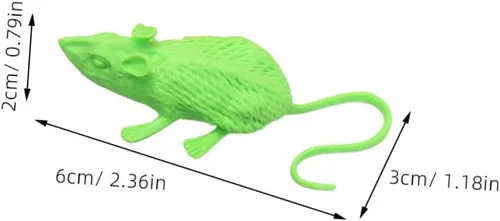 Miniatura 2 de 18Pcs Realistic Simulated Mouse Toys Halloween Decor Party Layout Props Small Lightweight PE Material for Scary Pranks and Indoor Display