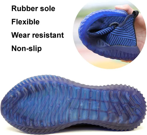Miniatura 4 de SUADEX Zapatos de punta de acero para hombres y mujeres, zapatos de trabajo indestructibles, cómodos, ligeros, transpirables, de seguridad