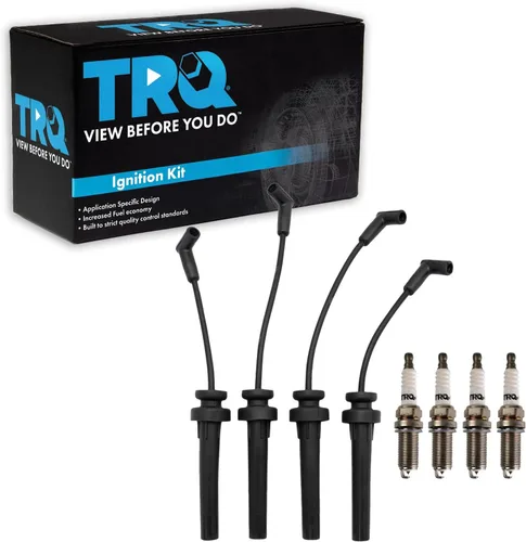 Miniatura 24 de Kit de bujías de chispa TRQ 5 piezas de bujías de iridio Compatible con Acura Integra 1992-2001 1999-2000 Honda Civic 1994-1995 Civic del Sol