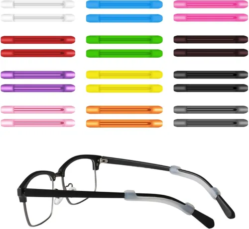 Miniatura 10 de SooGree Agarre de silicona para gafas, retenedor de manga con punta de patilla, retenedores antideslizantes para gafas para niños y adultos