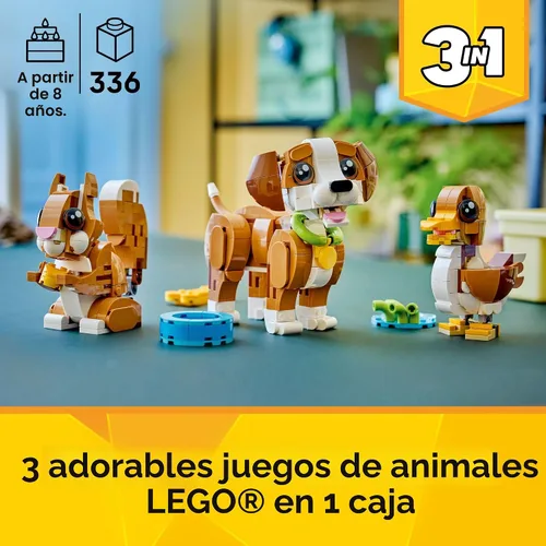Miniatura 2 de LEGO Creator 31382 - Animales lindos en 1: juguete de construcción de cachorro, decoración de dormitorio para niñas y niños, a partir de 8 años