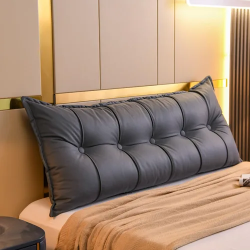 Miniatura 8 de Almohada grande para cabecero, cojín de cuña para reposo en cama, almohada de lectura, impermeable, para sentarse en la cama, sofá cama, respaldo